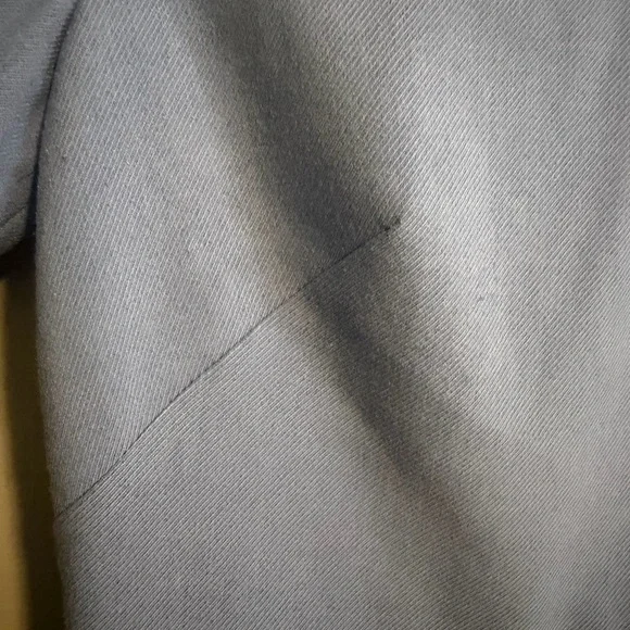 Banana Republic light blue 3/4 sleeve ruffled hem Fitted mini dress size 2 - Picture 5 of 14